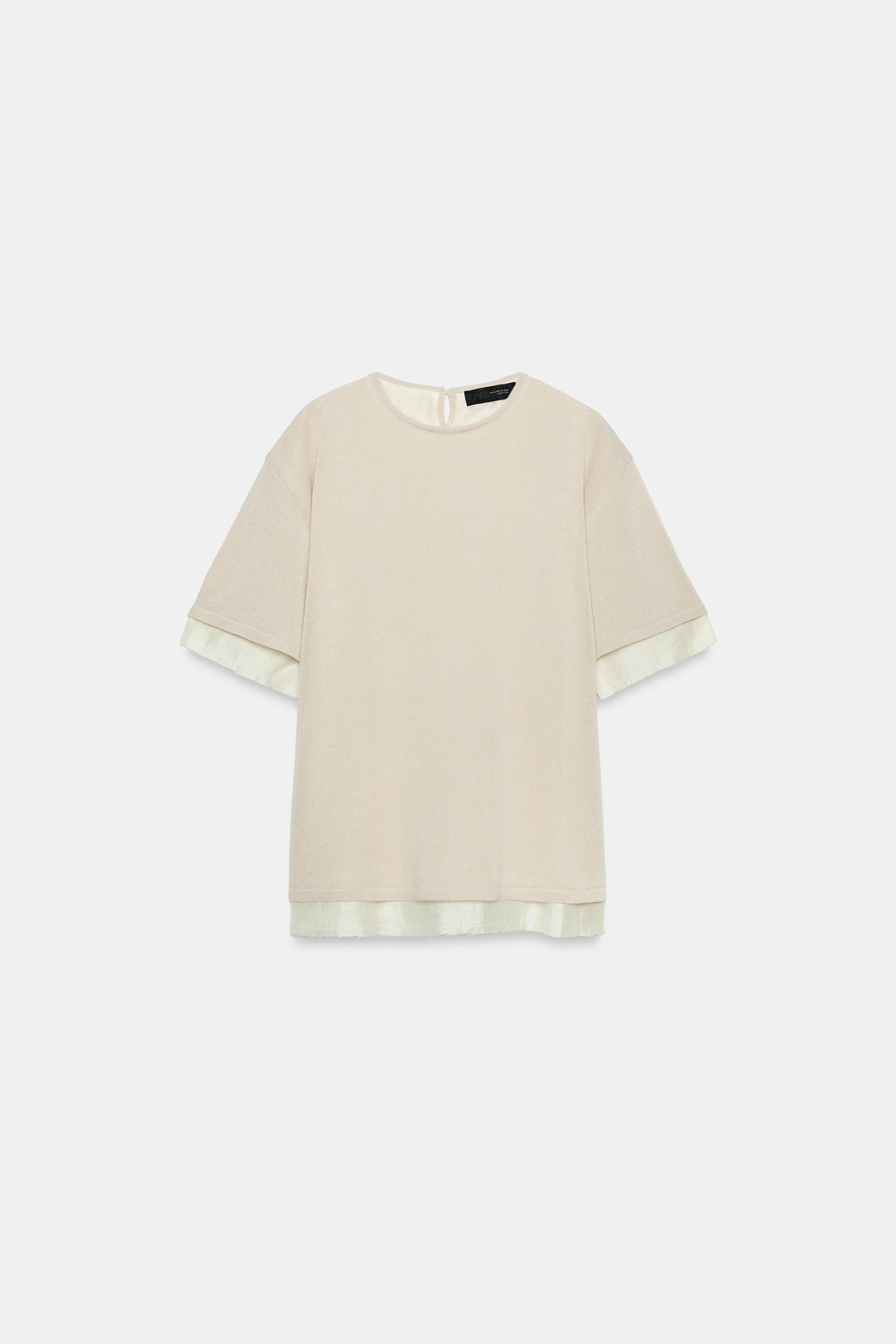 COMBINATION KNIT TOP